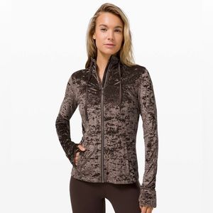 Lululemon Define Hooded Jacket crushed velvet brown espresso
